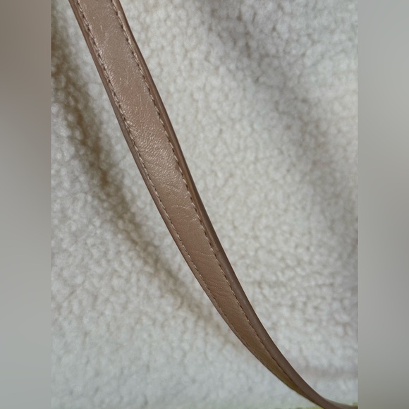 Large Faux Sherpa Fleece TOTE BAG, natural white. Interior pockets&double straps - Picture 10 of 10